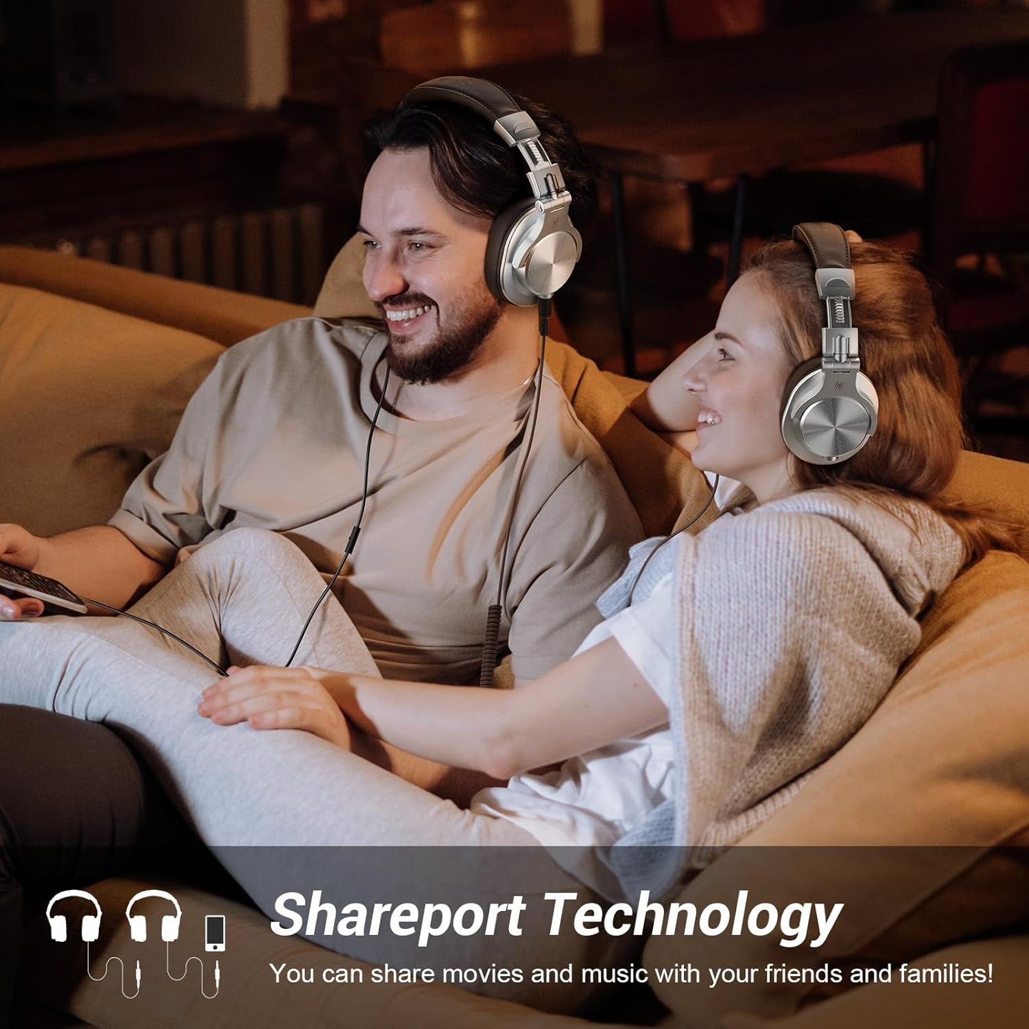 A70 Bluetooth over Ear Headphones, Wireless Headphones W/ 72H Playtime, Hi-Res, 3.5Mm/6.35Mm Wired Audio Jack for Studio Monitor & Mixing DJ E-Guitar AMP, Computer Laptop PC Tablet - Silver