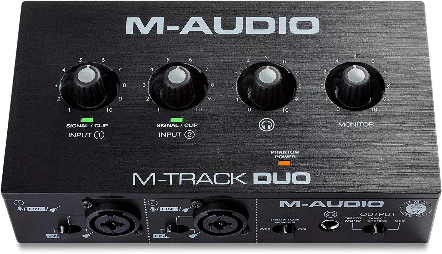 M-Track Duo – USB Audio Interface for Recording, Streaming and Podcasting with Dual XLR, Line & DI Inputs, plus a Software Suite Included