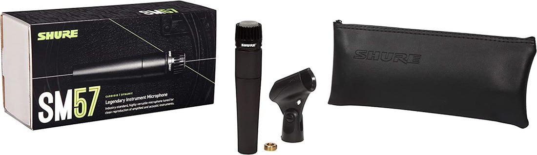 SM57 Pro XLR Dynamic Microphone - Professional Studio & Live Performance Cardioid Mic for Instruments, Recording for Drums, Percussion, & Instrument Amplifier Miking (SM57-LC)