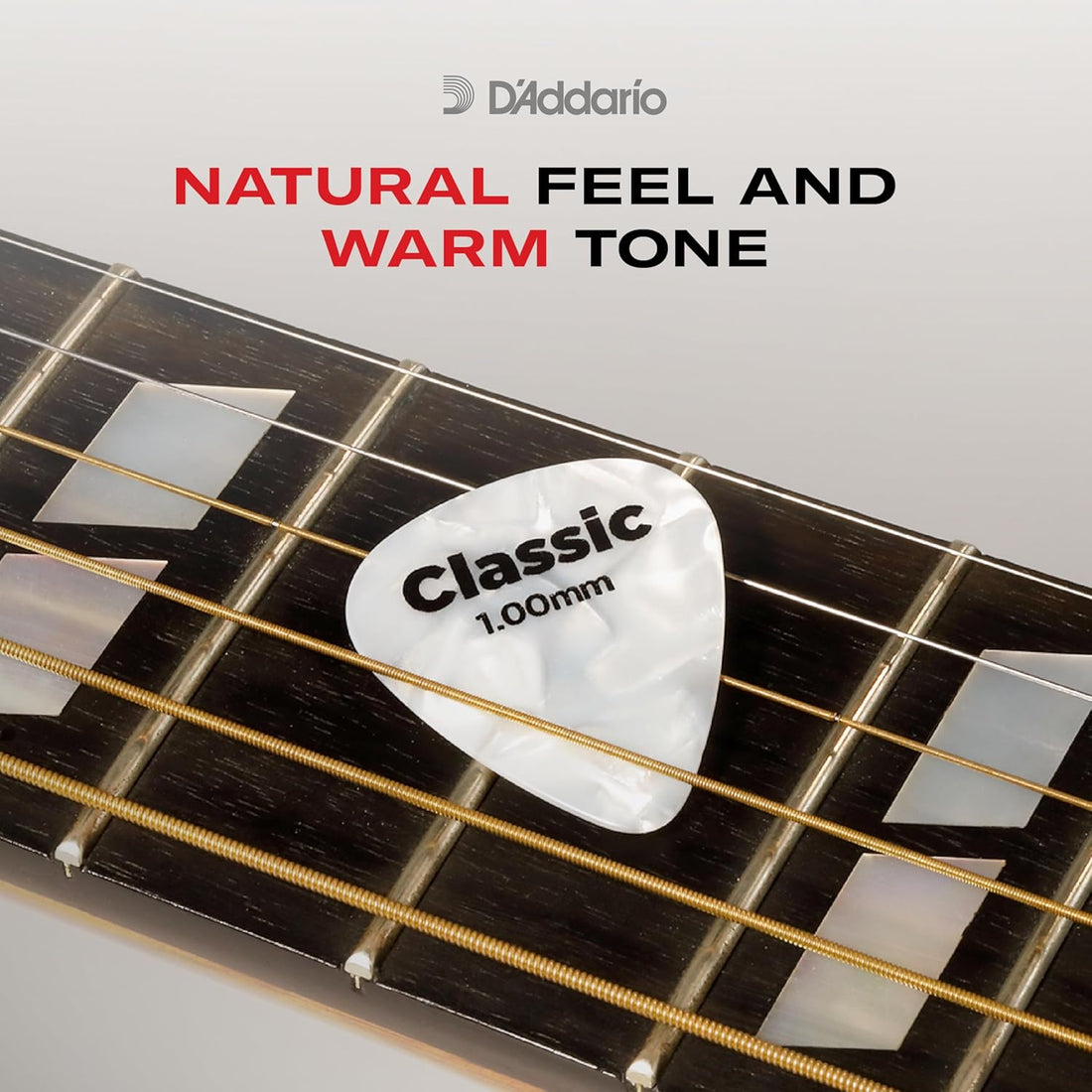 D'Addario Celluloid Guitar Picks - Guitar Accessories - Guitar Picks for Acoustic Guitar, Electric Guitar, Bass Guitar - Natural Feel, Warm Tone - Assorted, Medium 0.70Mm, 10 Count (Pack of 1)
